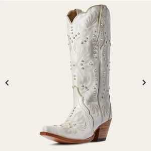 Ariat White Pearl Westerns Cowboy boot 7.5